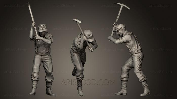 Military figurines (STKW_0084) 3D model for CNC machine